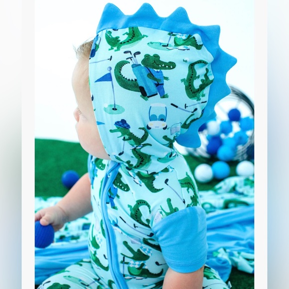 🐊Birdie bean hooded romper🐊 - Picture 2 of 13